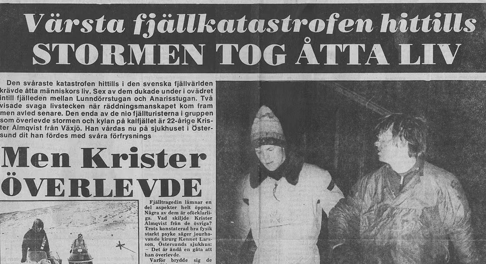 Fotograf: Östersundsposten Anarisolyckan