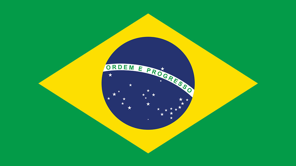 Brasiliens flagga.